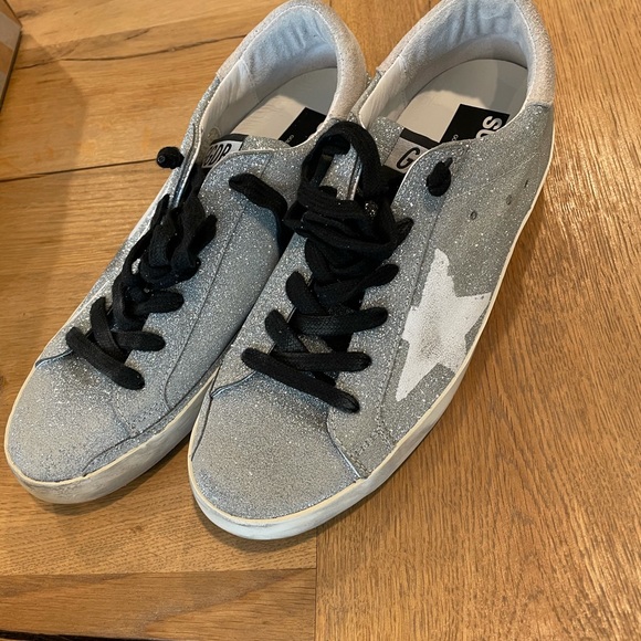 Golden Goose Glitter Flag-White - Picture 5 of 6